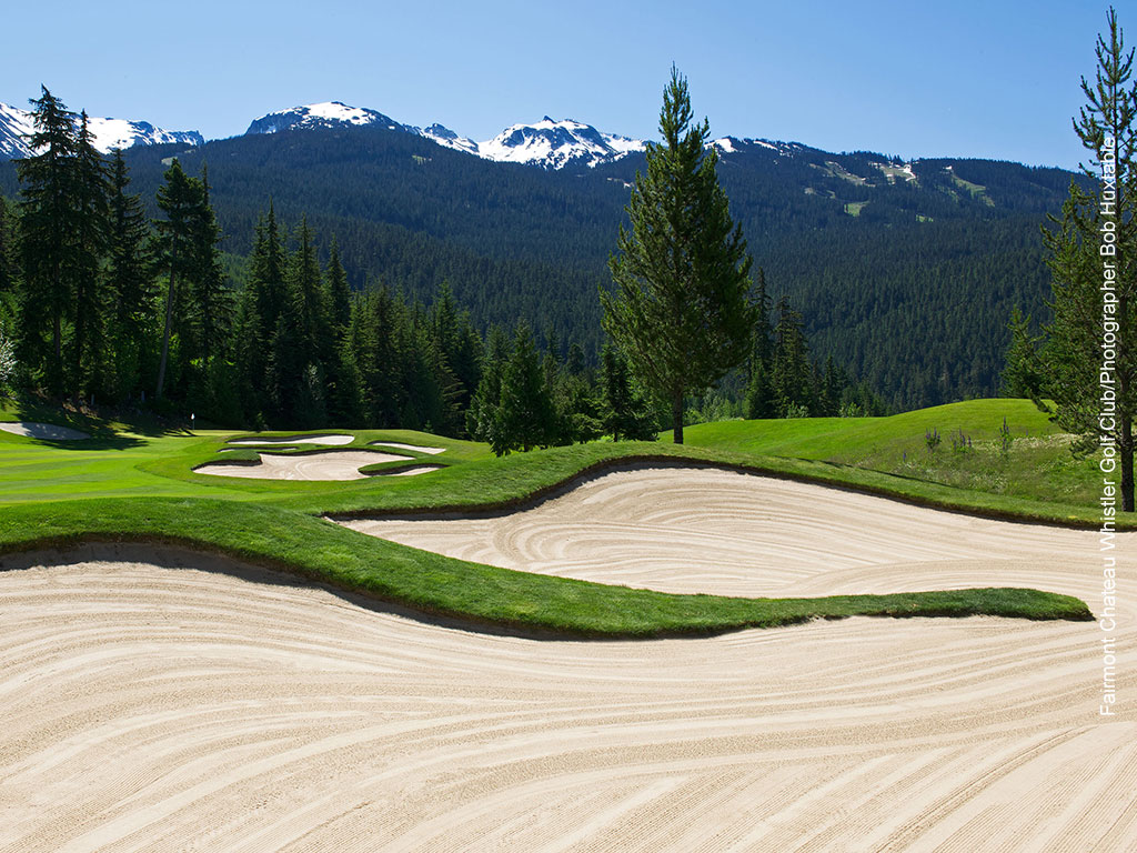 Chateau Whistler Golf Club sand traps